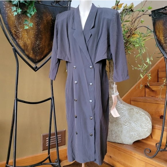 Lot 4 Vintage Dresses 2 NWT Wholesale Designer Dead Stock Handmade 80s 90s - Picture 2 of 16